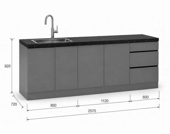 Phoenix 25-T Outdoor Kitchen Island
