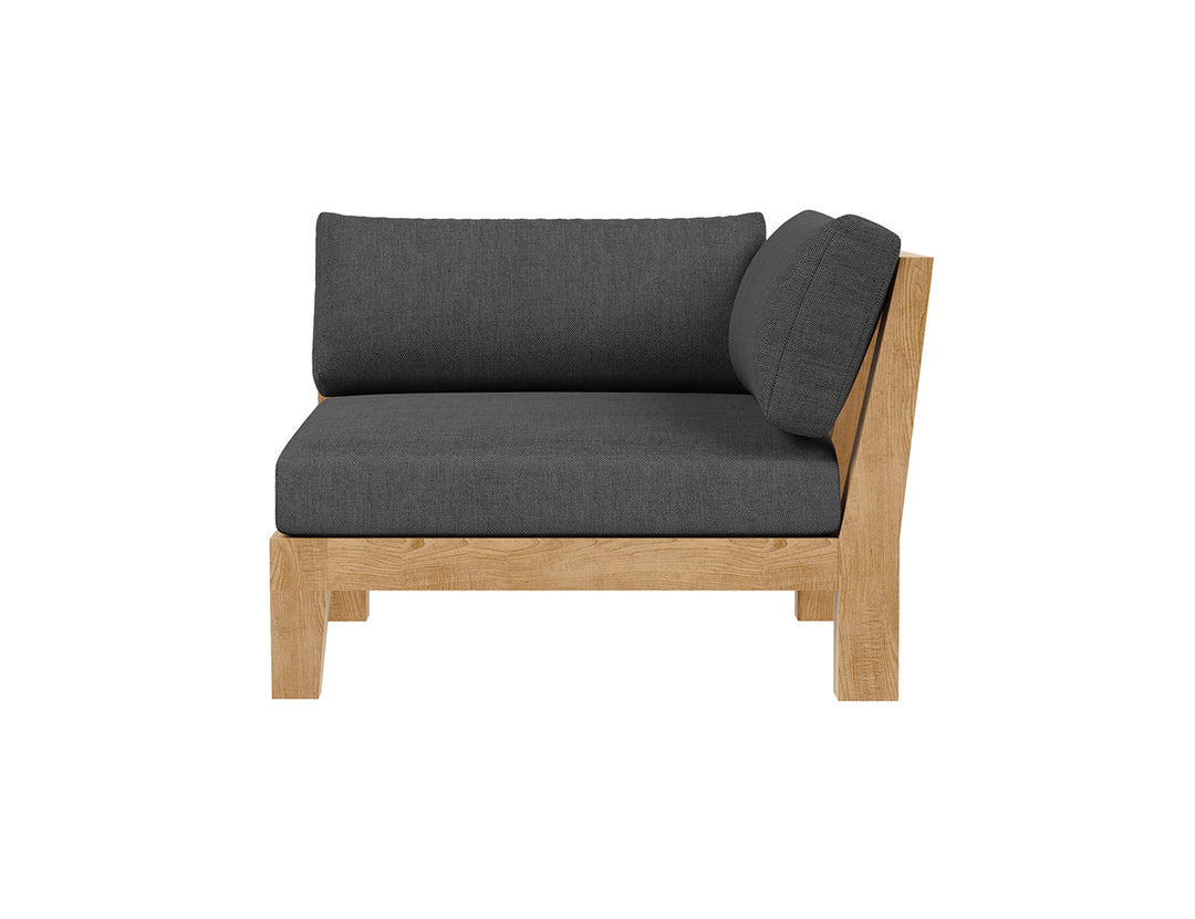 Newport Teak Outdoor Sofa  L Sectional - 4 Seat