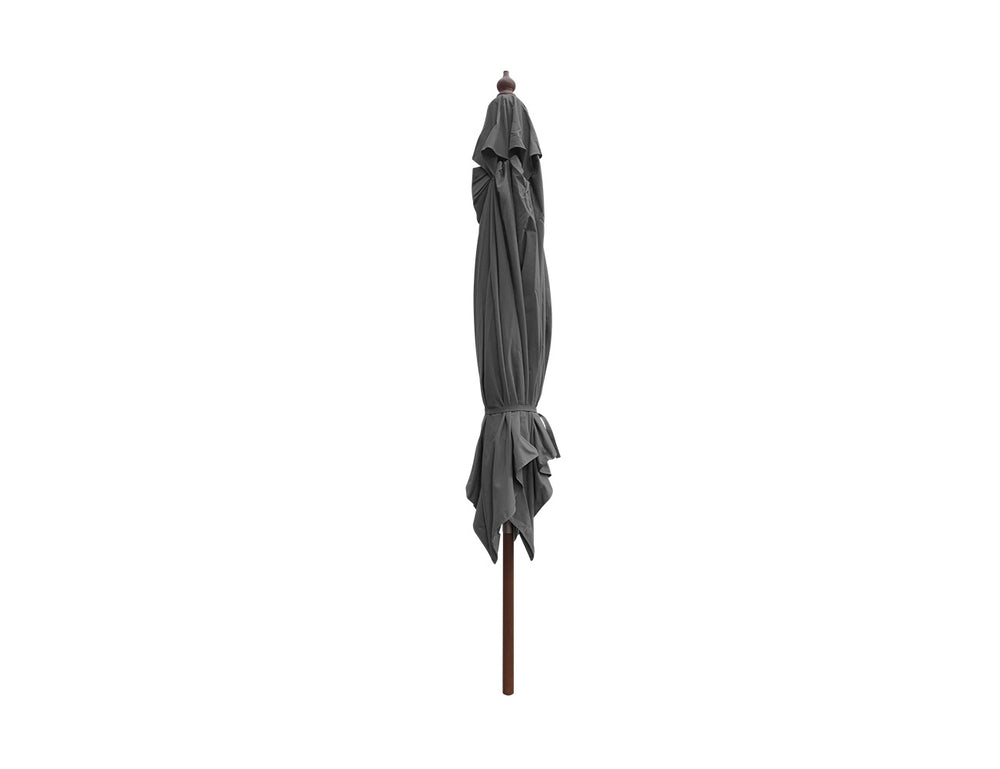 Amazon 2.5m Square Market Umbrella, Colour: Dark Grey,