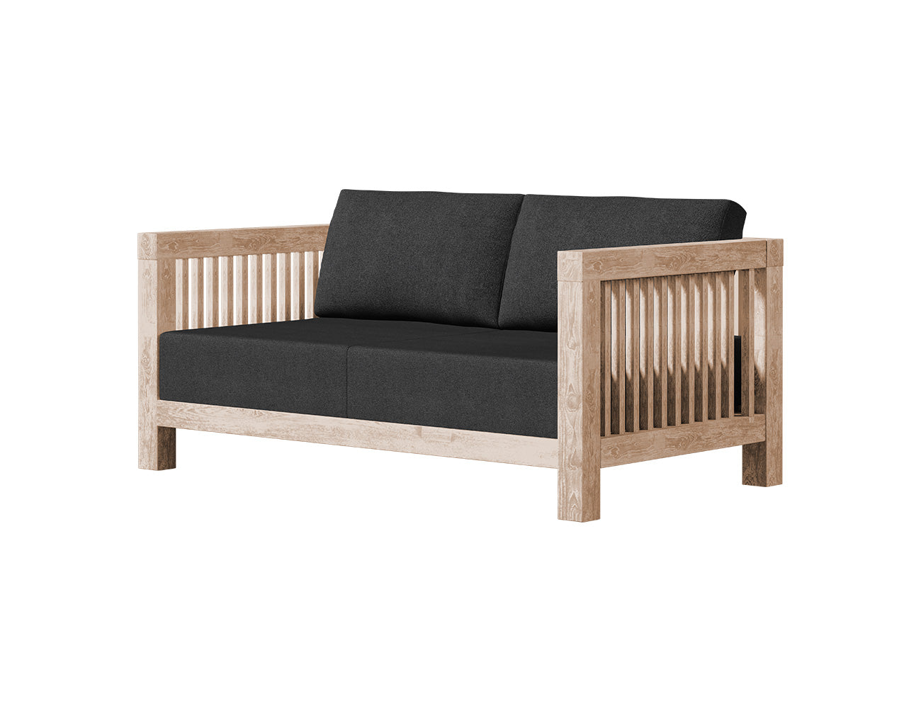 Cardrona Teak 2 Seater Sofa, ,