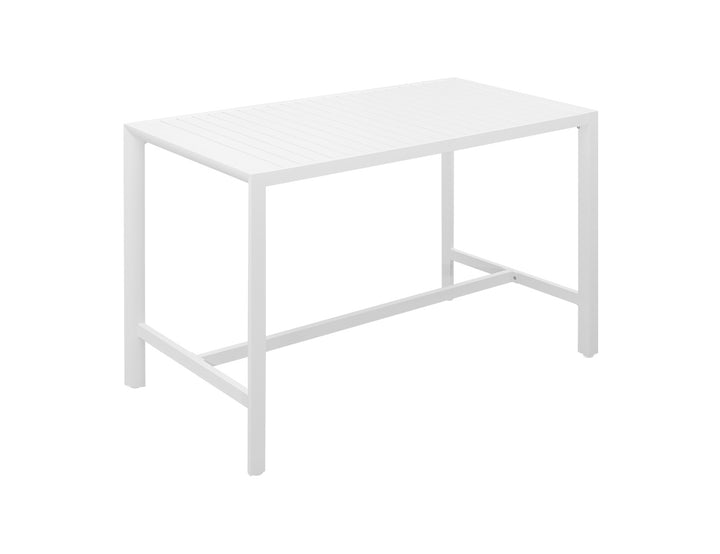 Stratus Outdoor Aluminium Bar Leaner Table, Size: 120cm, Colour: White