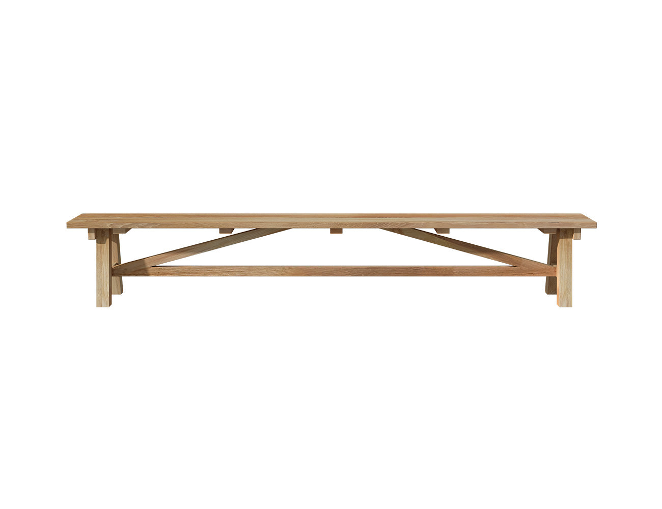 Titan Outdoor Teak Dining Bench Seat 290cm, ,