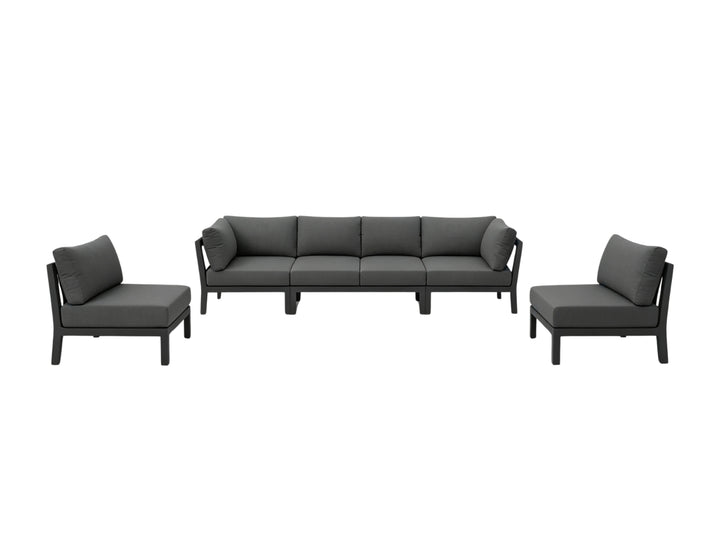 Newport 2.0 Aluminium Outdoor Sofa Set - 6 Seat