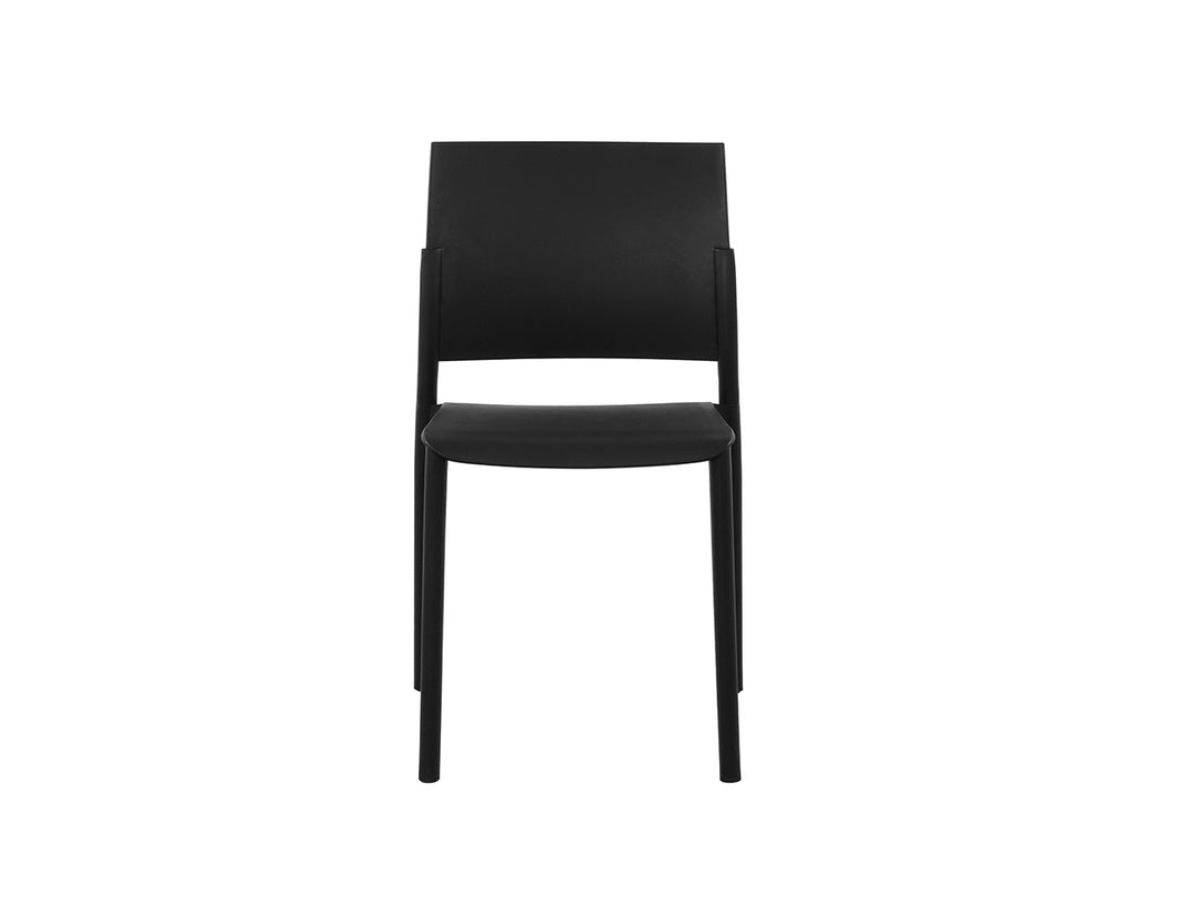 Elsa Outdoor Dining Armless Chair, Colour: Black,