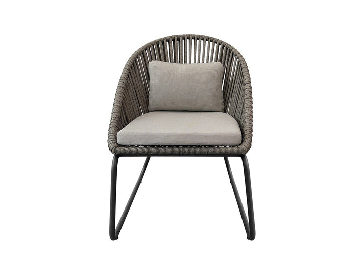 Rifleman Aluminium And Rope Outdoor Patio Dining Chair