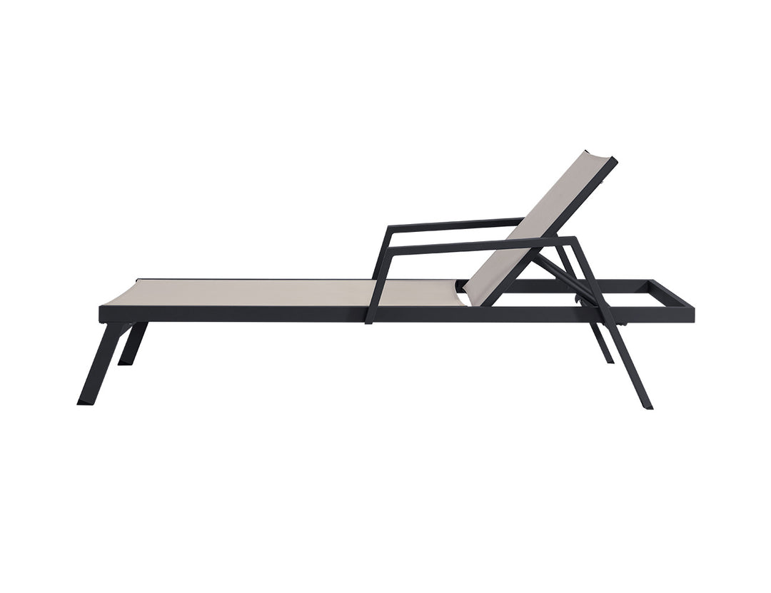 Dotterel Sun Lounger, Colour: Grey,