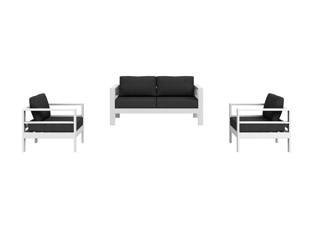 Sandpiper 2.0 Outdoor Sofa Sectional Loveseat Set- 3PCS