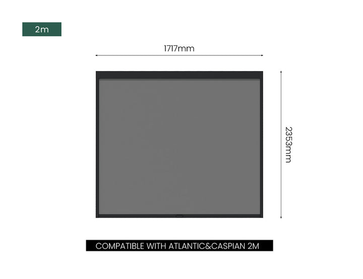 Retractable Shade Blind For Caribbean & Atlantic & Caspian Freestanding Pergola 2.0