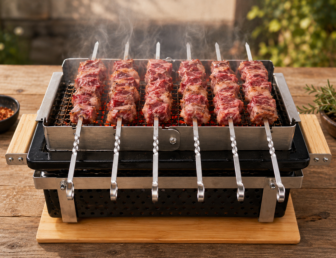 Shima Foldable Skewer Rack Set