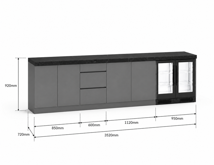 Phoenix 35-T Outdoor Kitchen Island