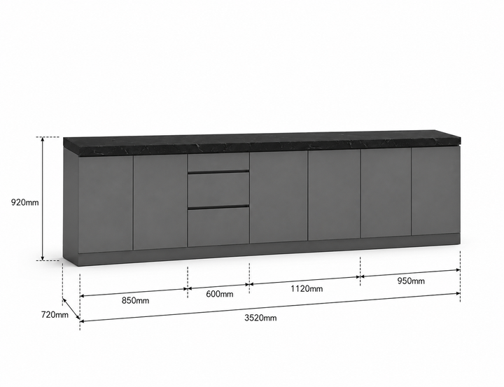 Phoenix 35-T Outdoor Kitchen Island