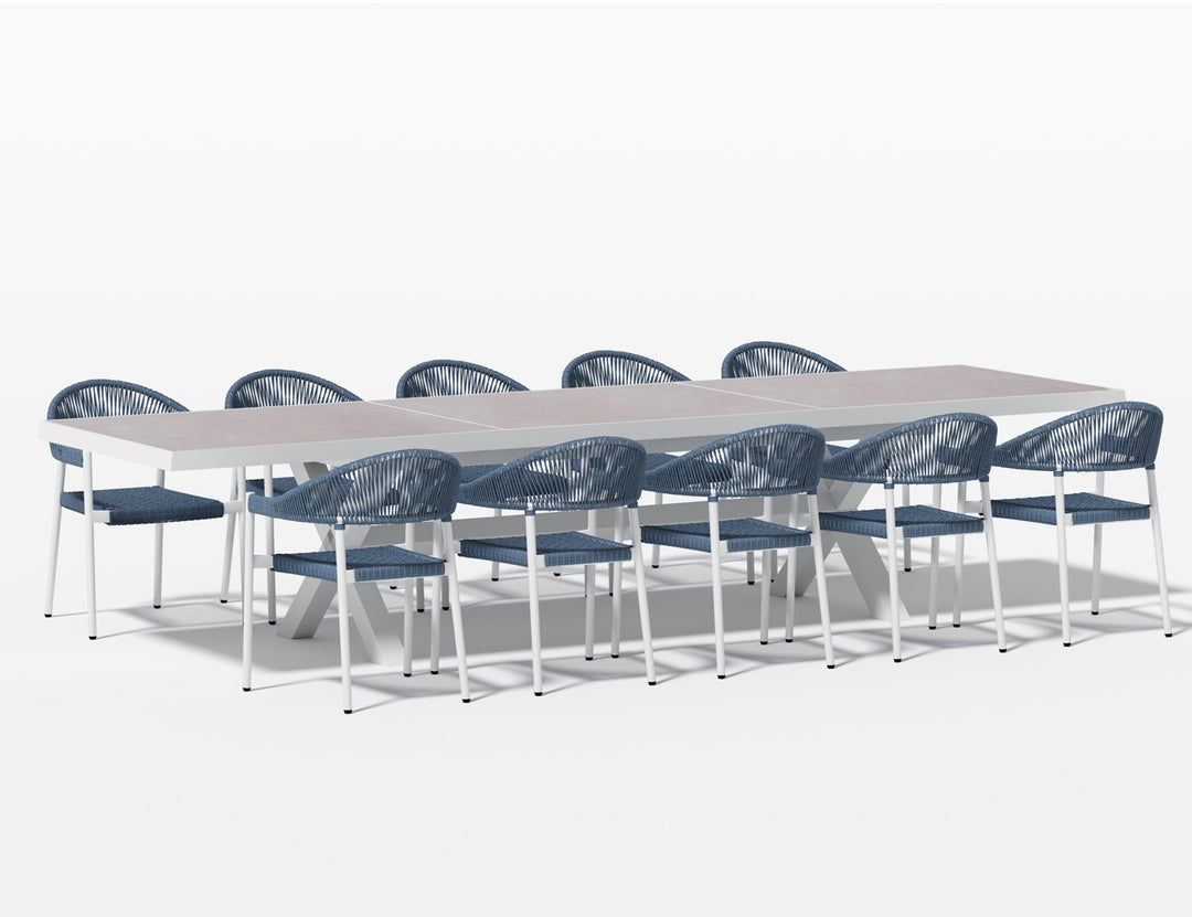Accentor Extra Large Outdoor Extendable Table (240-360)cm - Ceramic top