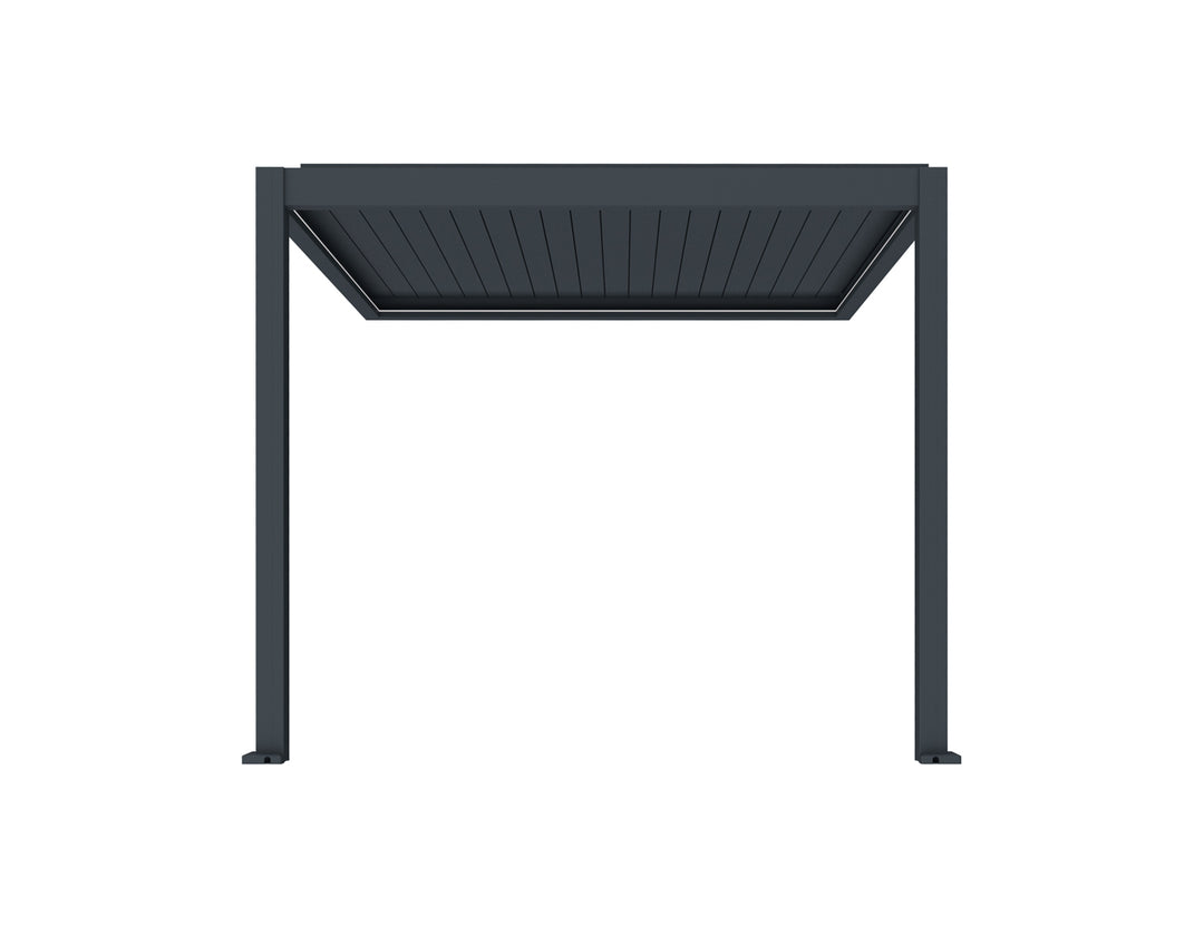 Caspian Motorised Wall Mounted Louvre Roof Aluminium Pergola