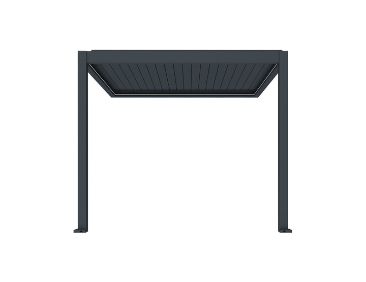 Caspian Motorised Wall Mounted Louvre Roof Aluminium Pergola
