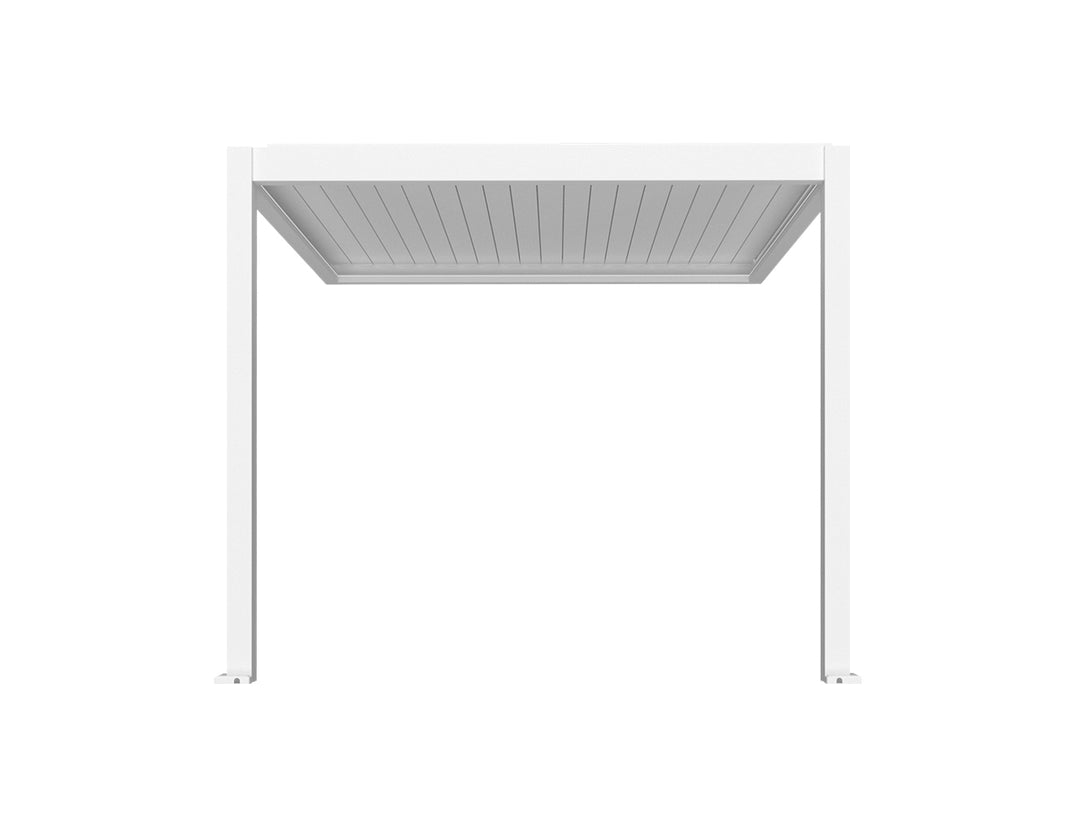 Caspian Motorised Wall Mounted Louvre Roof Aluminium Pergola