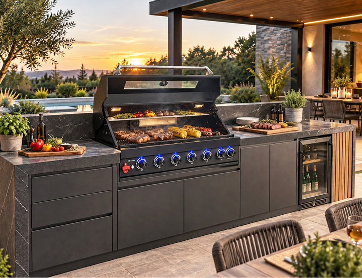 COLORADO BEAST BBQ Built-in 6 Burner Gas Grill
