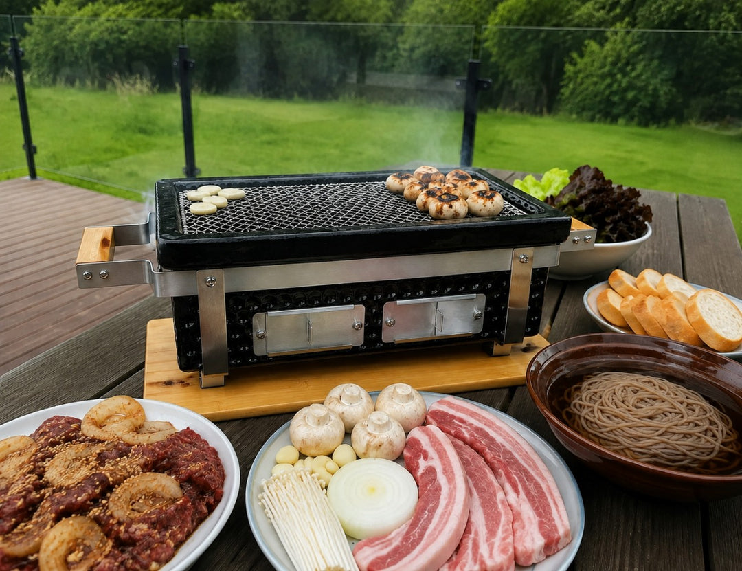 Shima Outdoor Hibachi Tabletop BBQ Grill - Rectangle