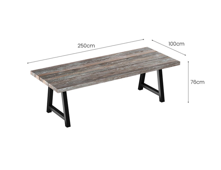 Sturdia Teak Table 250cm