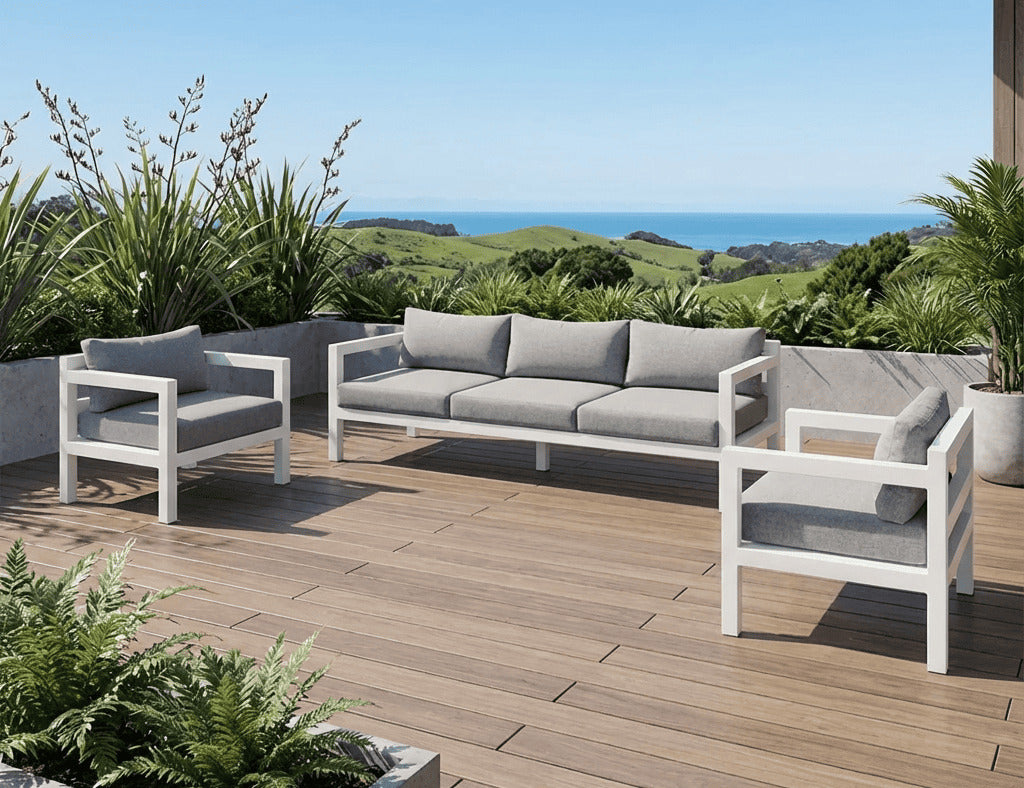 Sunbird Outdoor Sofa Sectional 3 Seater Set- 5 Seat