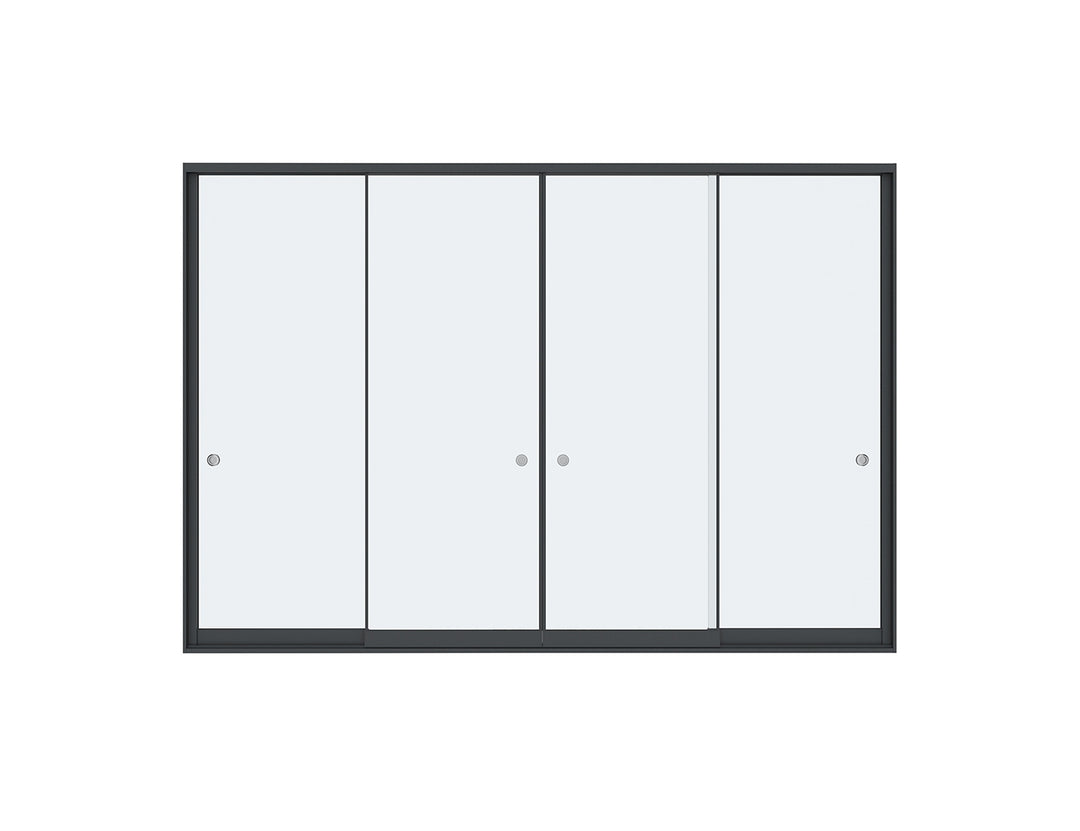 Tasman Freestanding Pergola Frameless Glass Sliding Door