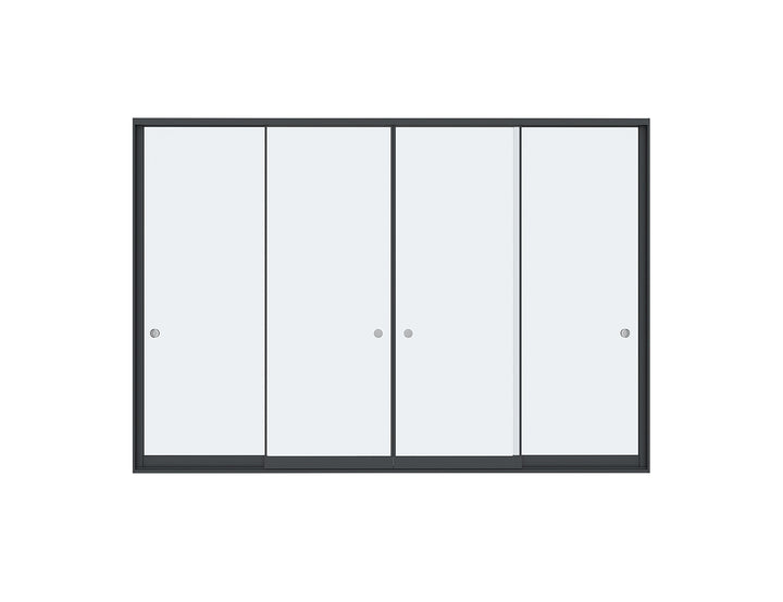 Tasman Freestanding Pergola Frameless Glass Sliding Door
