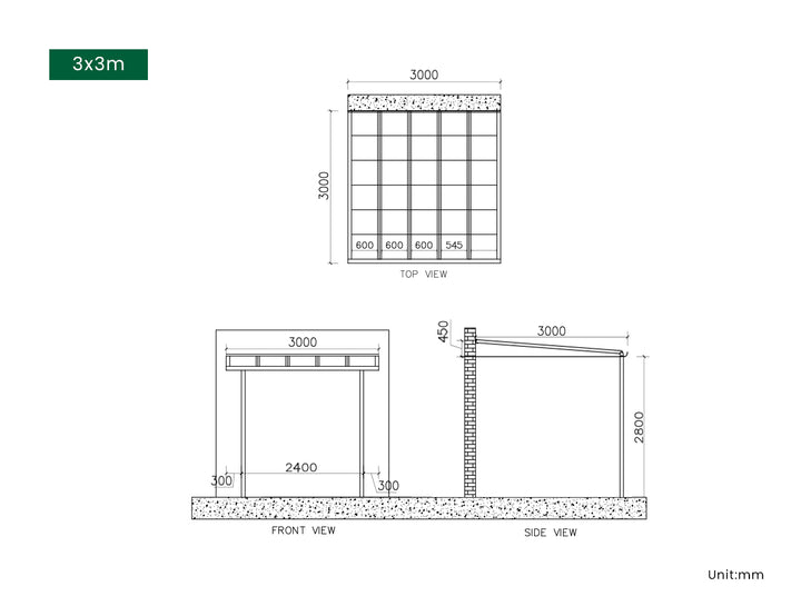 Urban Wall Mounted Patio Cover Collection