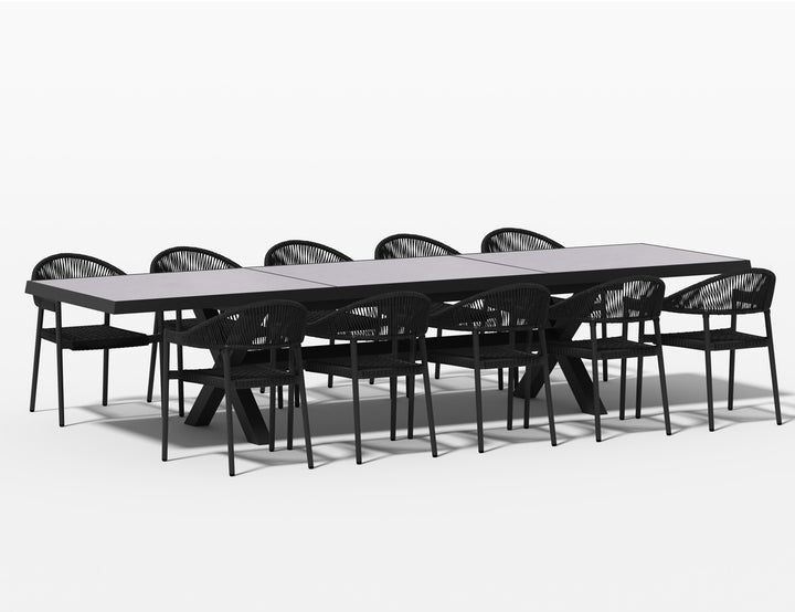 Accentor Extra Large Outdoor Extendable Table (240-360)cm - Ceramic top