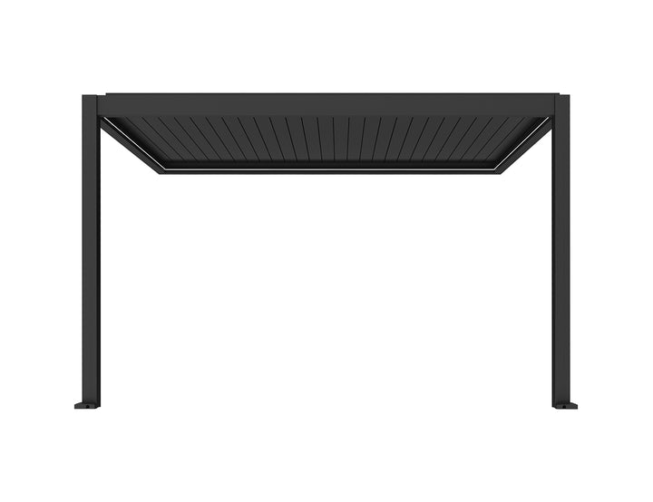Caspian Motorised Wall Mounted Louvre Roof Aluminium Pergola