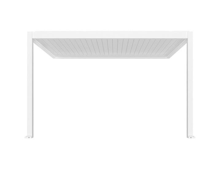 Caspian Motorised Wall Mounted Louvre Roof Aluminium Pergola
