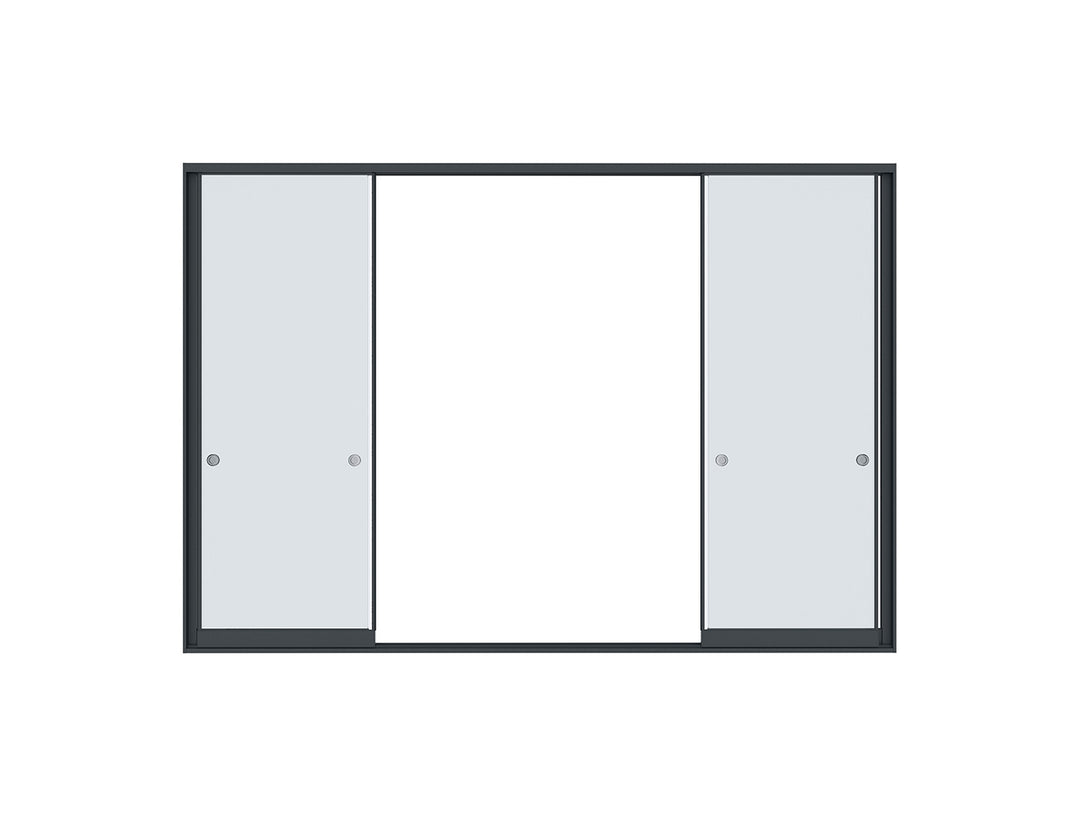 Baltic Wall Mounted Pergola Frameless Glass Sliding Door