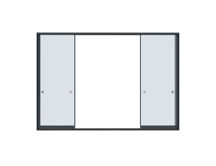 Baltic Wall Mounted Pergola Frameless Glass Sliding Door