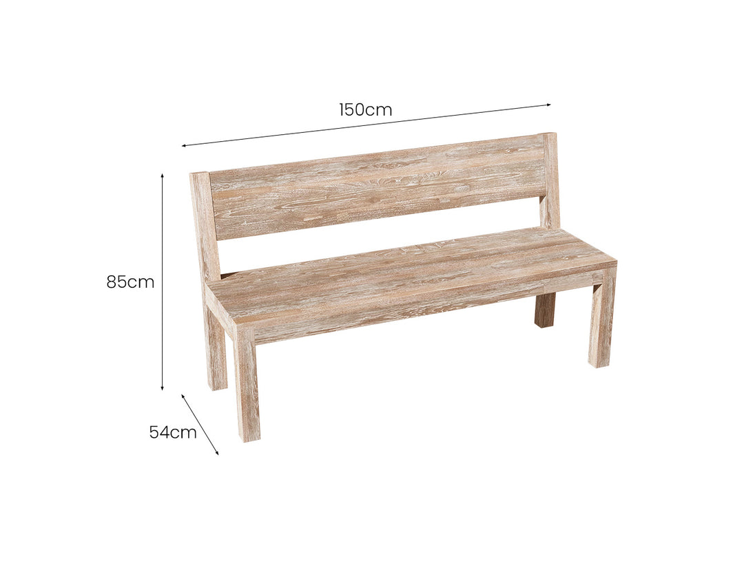 Palm Garden Bench 150cm