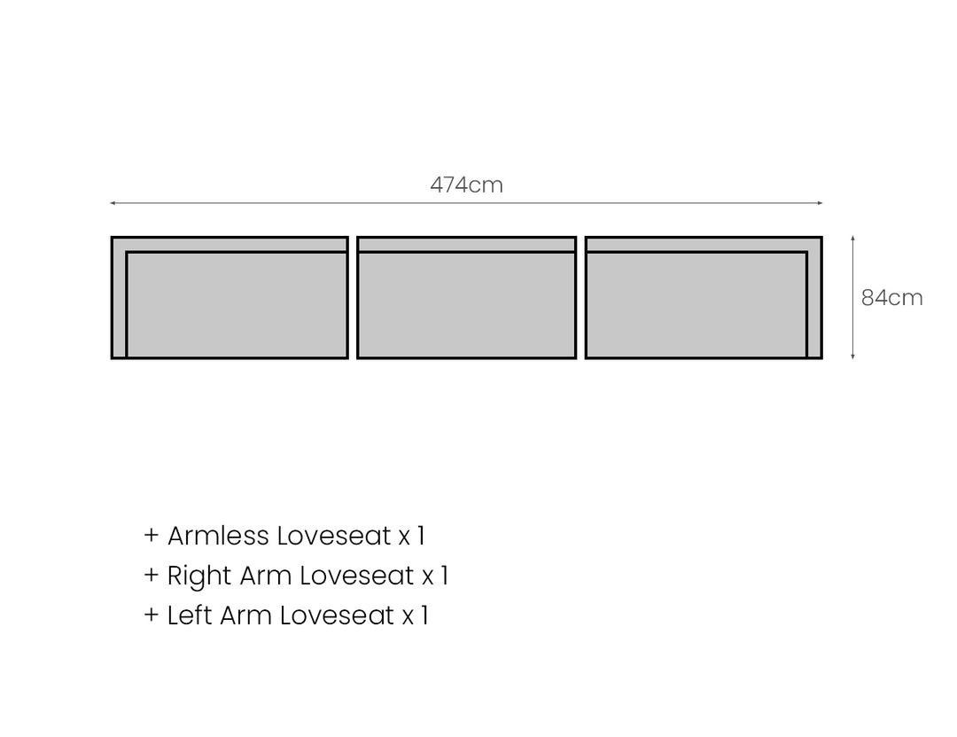 Sandpiper 2.0 Outdoor Sectional Centre Sofa, Colour: Grey,