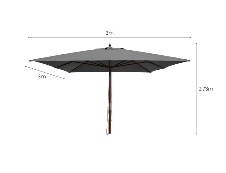Amazon 3m Square Market Umbrella