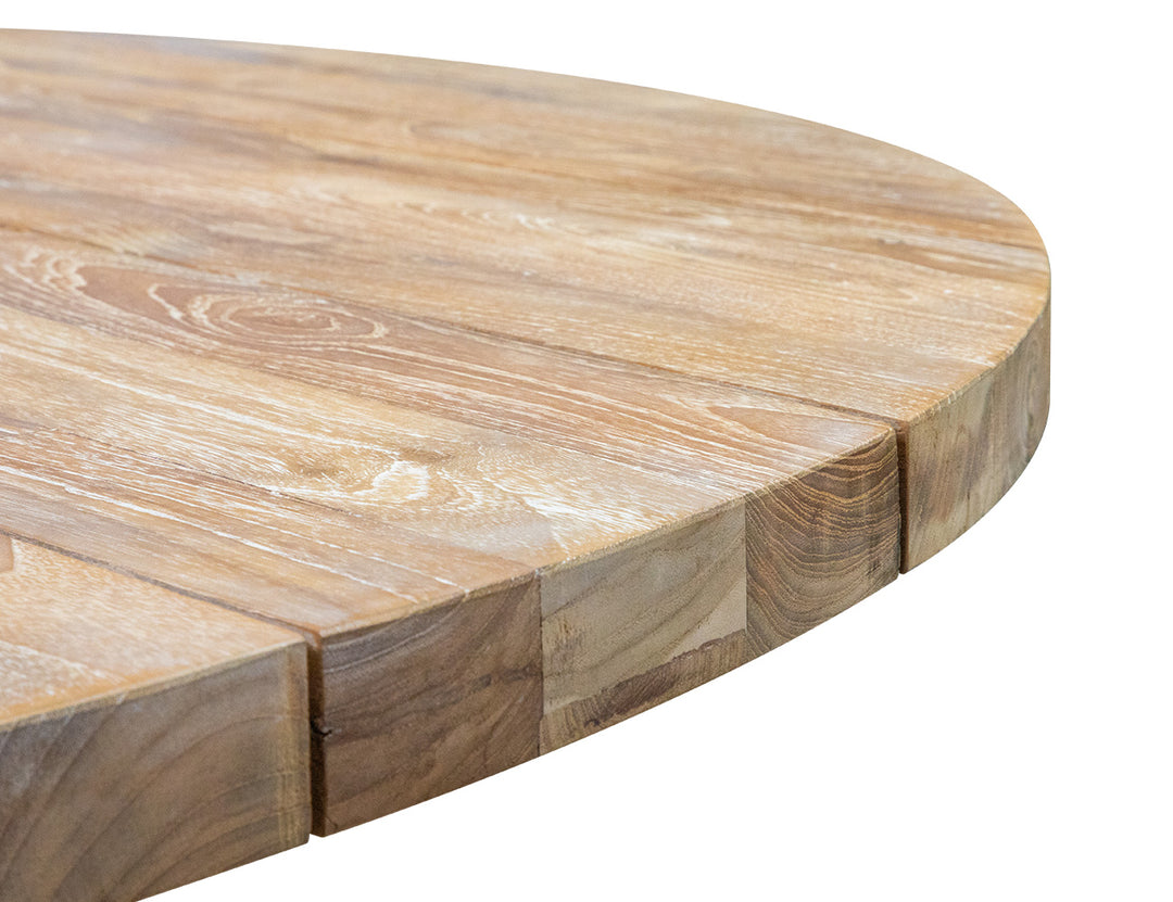 Finch Round Teak Table, Size: 120cm,