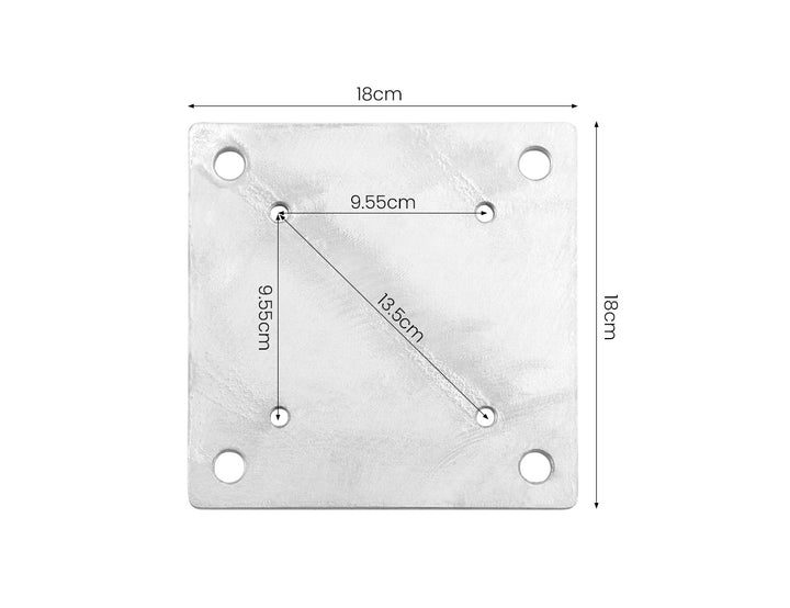 Square In-Ground Mount Kit for  Umbrellas