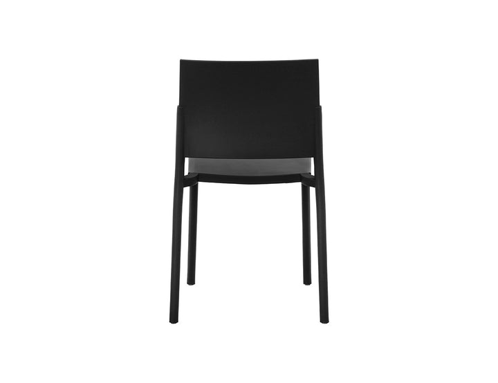 Elsa Outdoor Dining Armless Chair, Colour: Black,