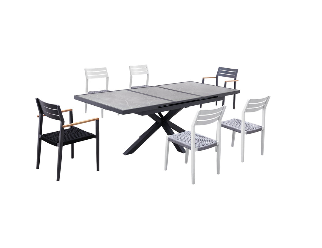 Ceramica Slate Extendable Table