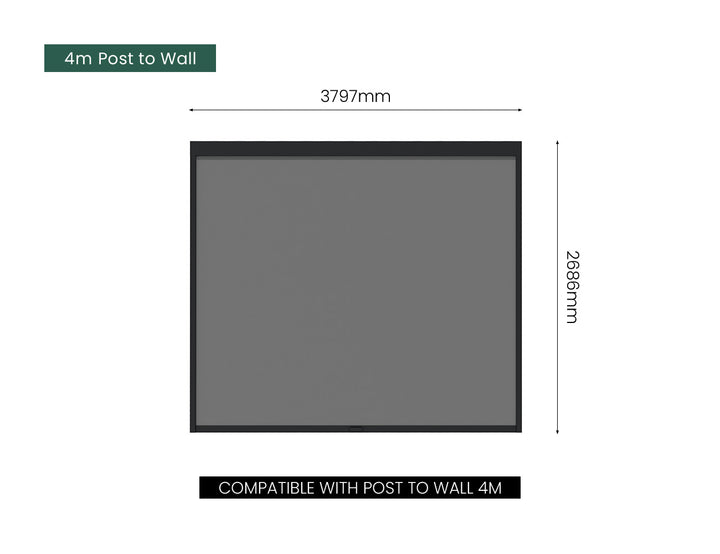 Manual Blind For Mediterranean-SKY Wall Mounted Louvre Roof Pergola