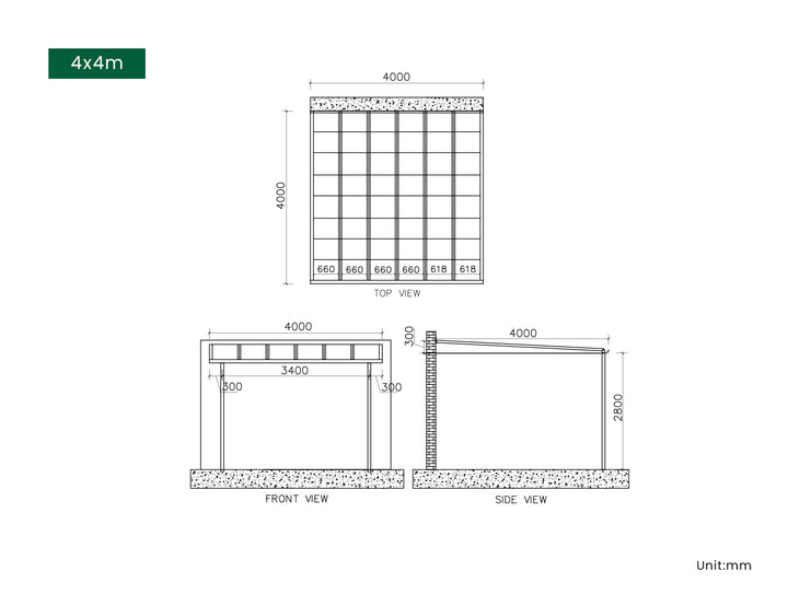 Urban Wall Mounted Patio Cover Collection