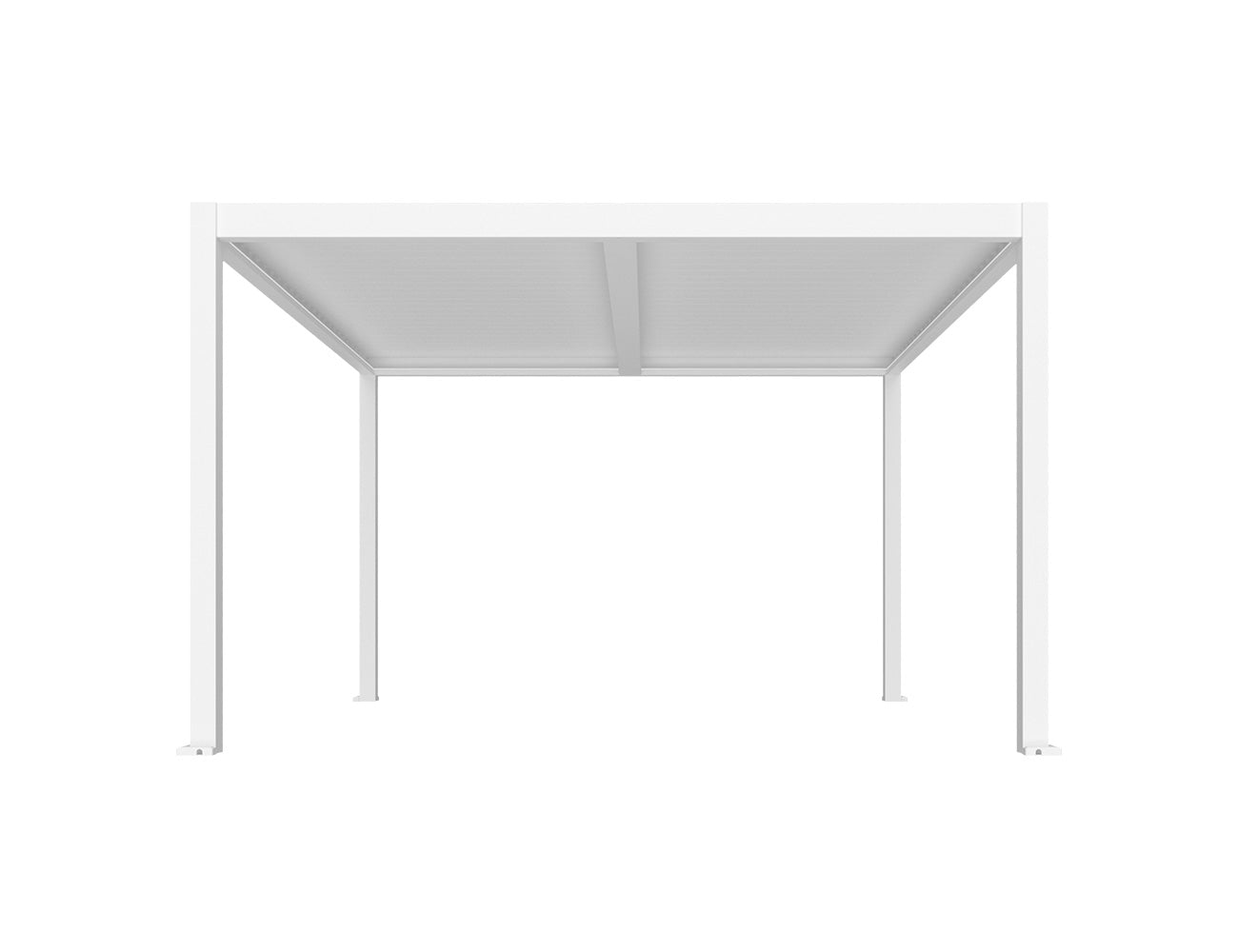 Caspian Motorised Freestanding Louvre Roof Aluminium Pergola, Size: 3 x 3m, Colour: White