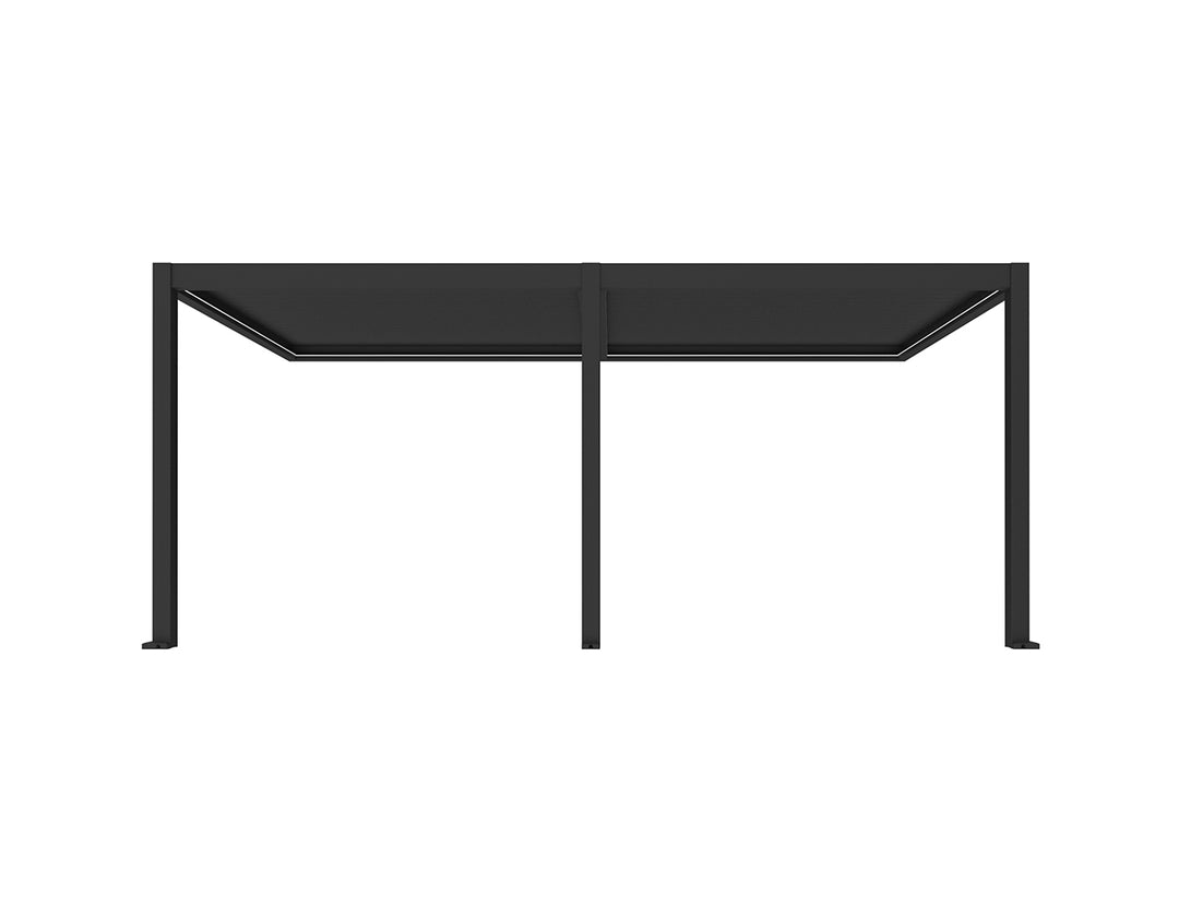 Caspian Motorised Wall Mounted Louvre Roof Aluminium Pergola