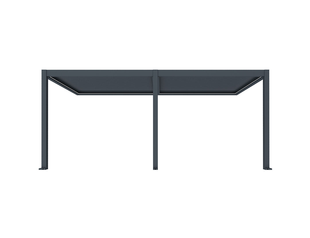 Caspian Motorised Wall Mounted Louvre Roof Aluminium Pergola