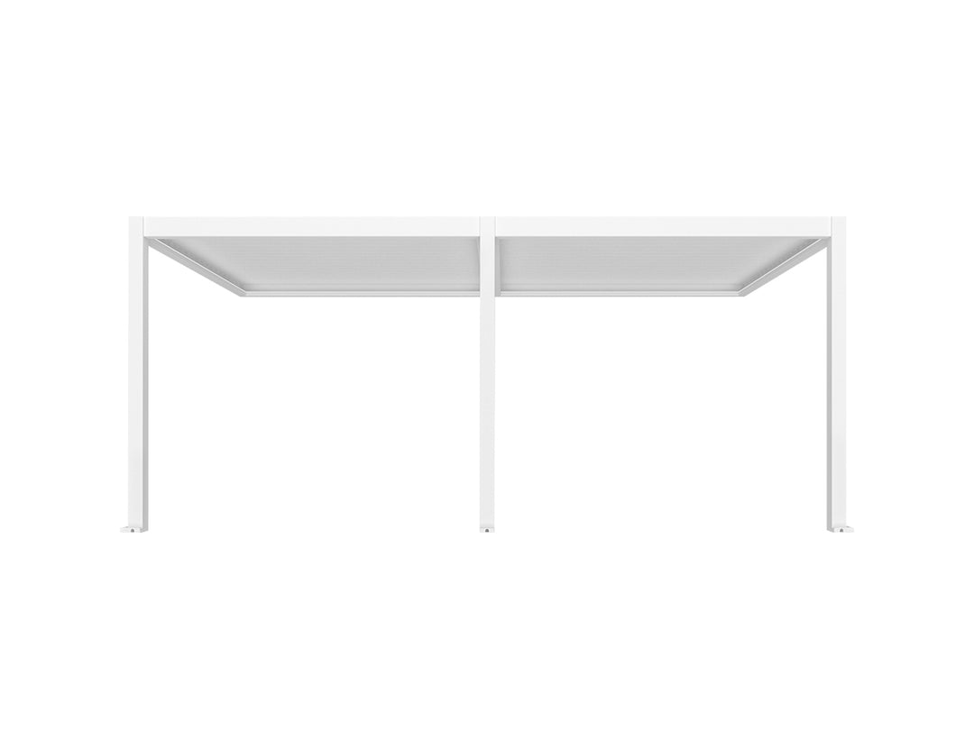 Caspian Motorised Wall Mounted Louvre Roof Aluminium Pergola