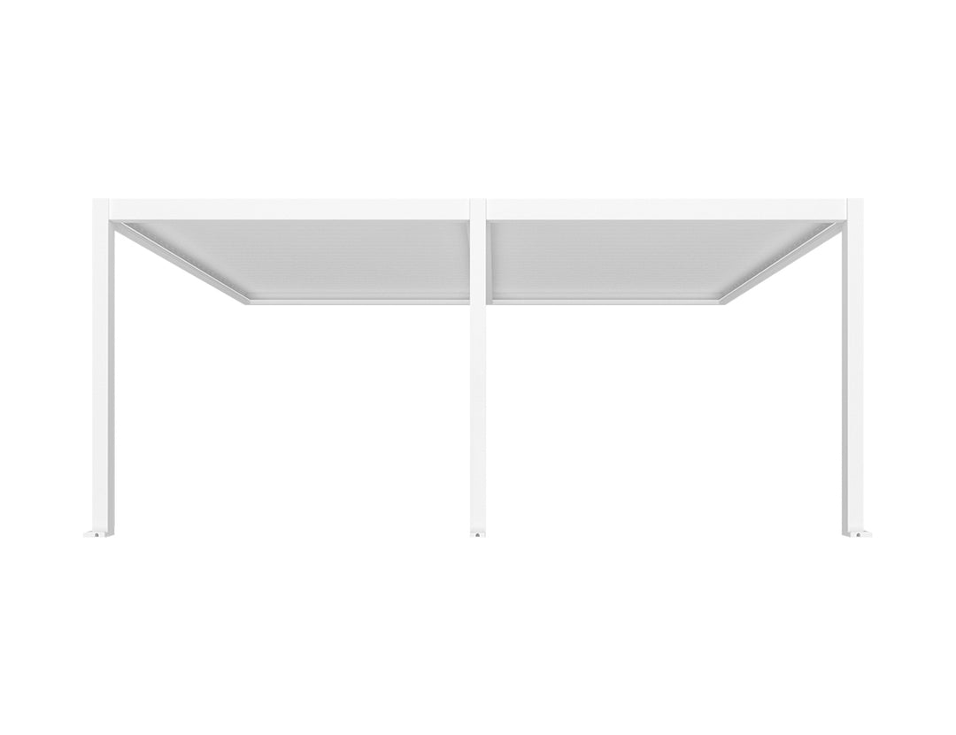 Caspian Motorised Wall Mounted Louvre Roof Aluminium Pergola