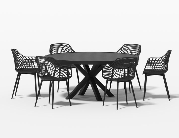 Dipper Round Cross Leg Dining Table