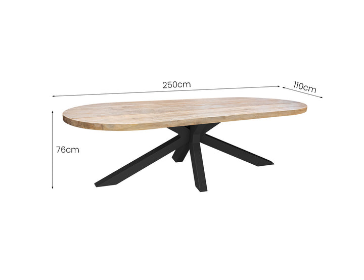 Rose Teak Dining Set - 9PCS