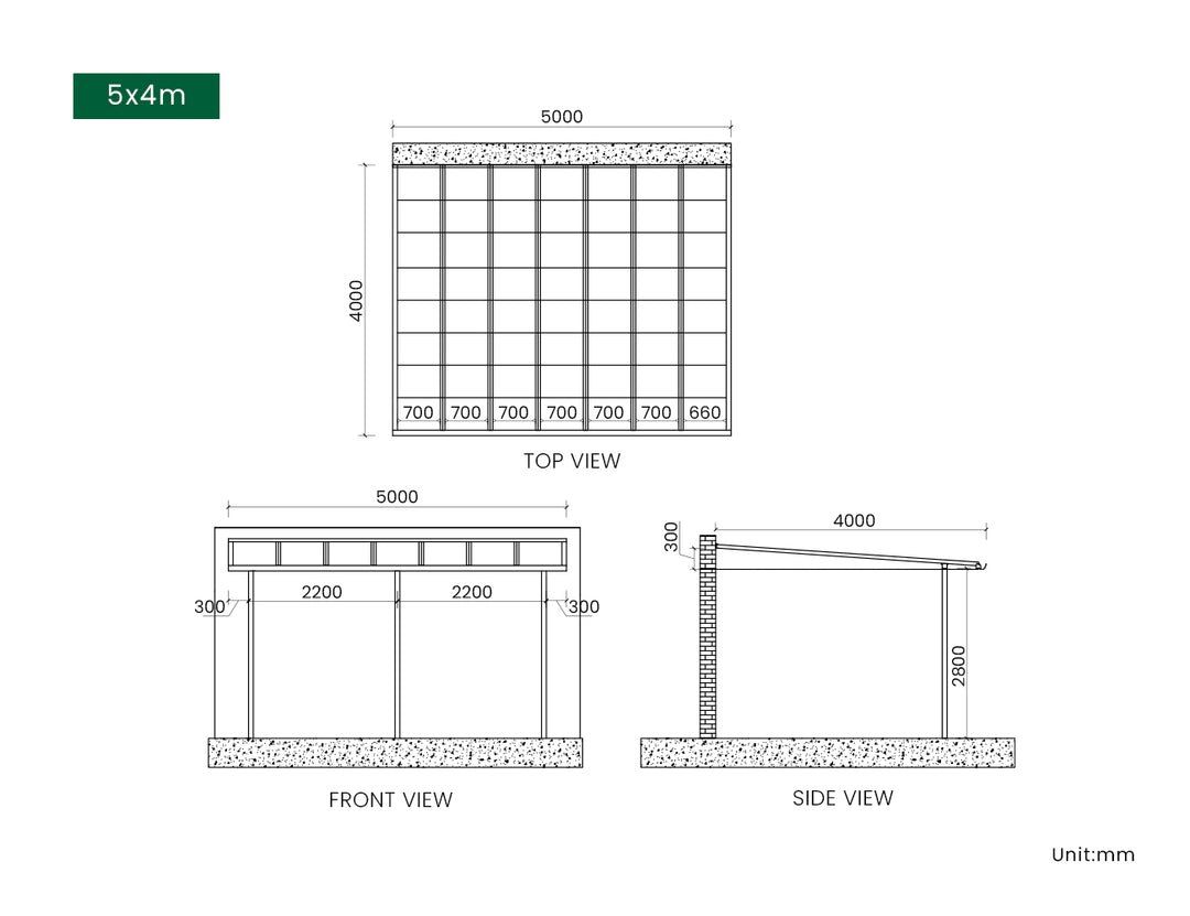 Urban Premier Wall Mounted Patio Cover