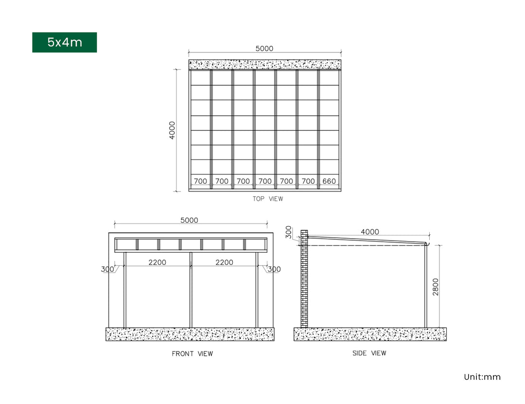 Urban Wall Mounted Patio Cover Collection