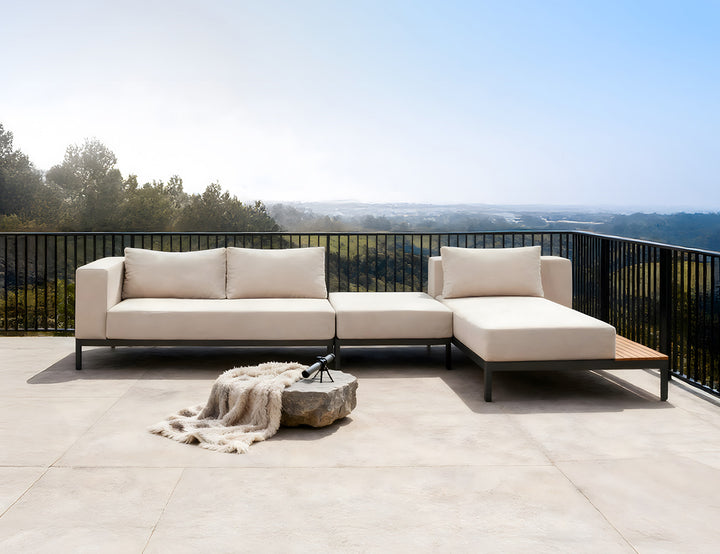 Hornbill Outdoor Sofa With Ottoman 3PCS